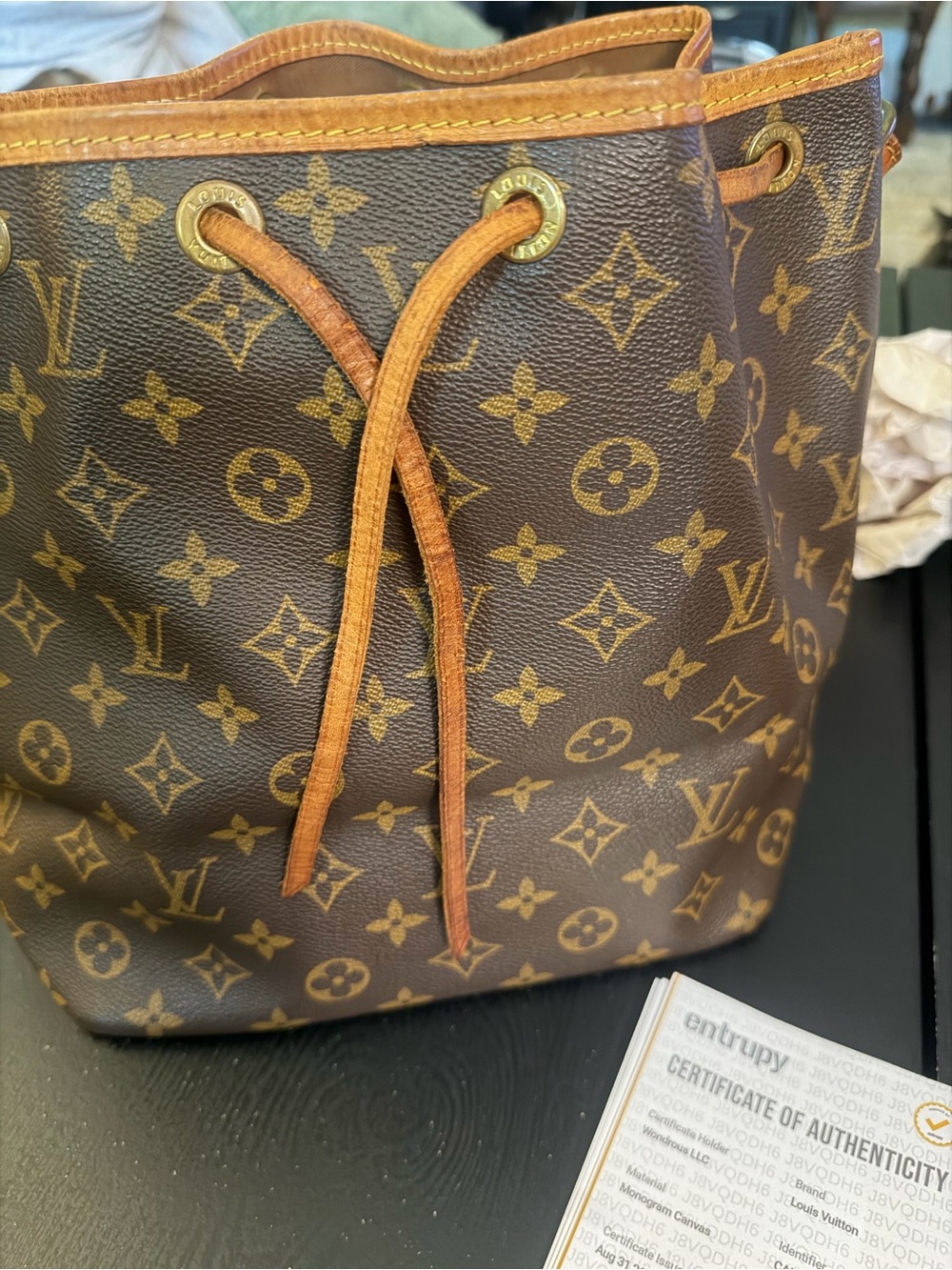 AUTHENTIC VINTAGE LOUIS VUITTON NOÉ BUCKET BAG — MONOGRAM— MADE IN FRANCE — 1989